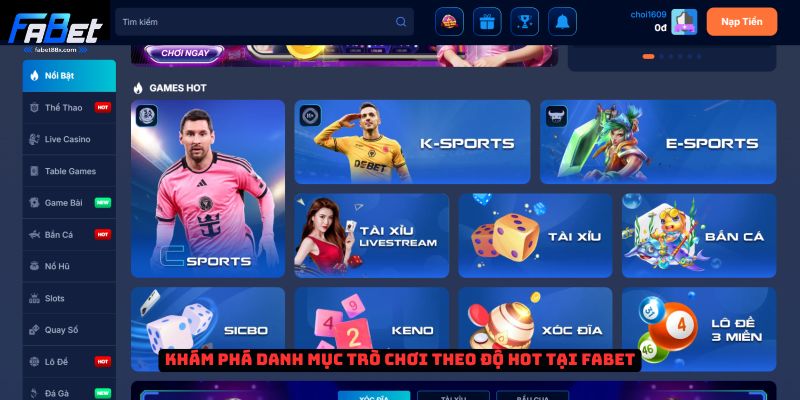 Danh mục trò chơi tại Fabet Danh mục trò chơi tại Fabet