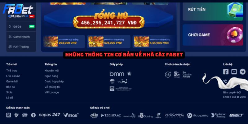 Những thông tin cơ bản về nhà cái Fabet